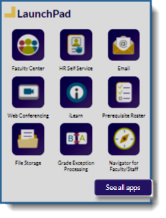 Gateway Launchpad location with the See apps button spotlighted